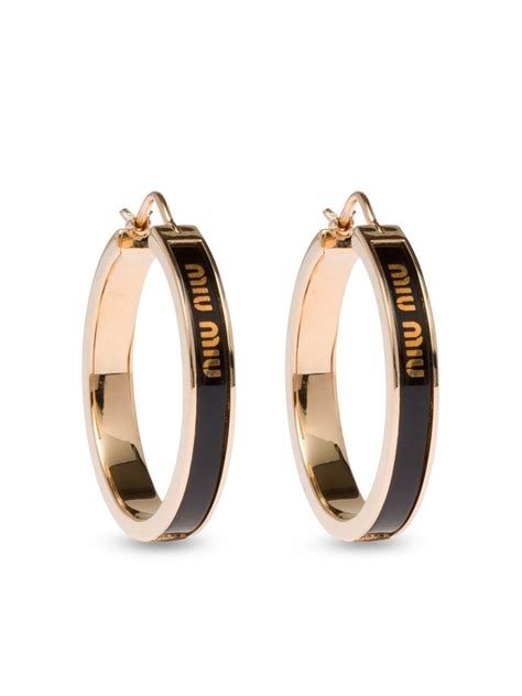 miumiu hoop earrings